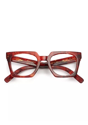 Kador Maya square-frame glasses - Red