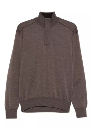 Paul & Shark high-neck half-zip sweater - Brown