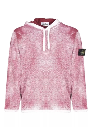 Stone Island gradient-effect hooded sweatshirt - Pink