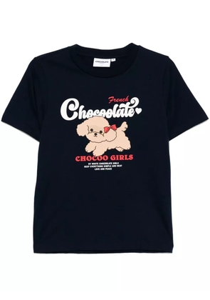 CHOCOOLATE graphic-print T-shirt - Blue
