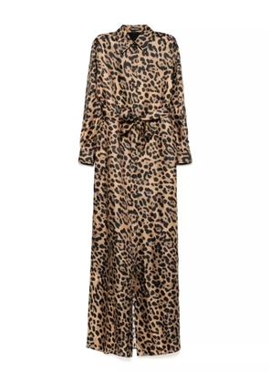 TOM FORD leopard-print dress - Brown