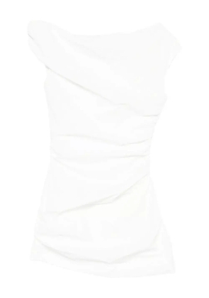 Paris Georgia Remmy ruched mini dress - White