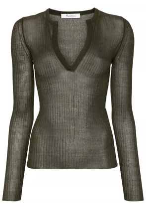 Max Mara Saggina ribbed silk jumper - Green