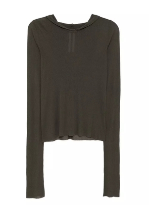 Rick Owens ribbed hoodie - Green