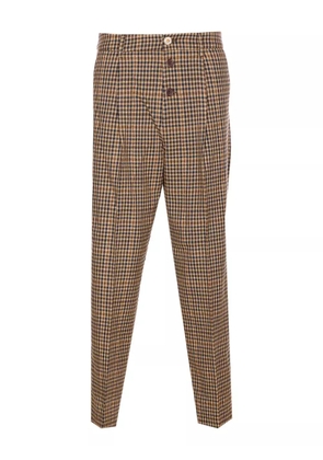LIU JO chequered trousers - Brown