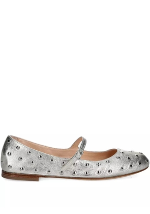 AGL Milly Strap ballet flats - Silver