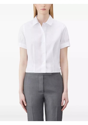 Thom Browne french-cuff cropped shirt - White