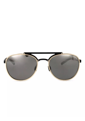 Porsche Design oval frame sunglasses - Black