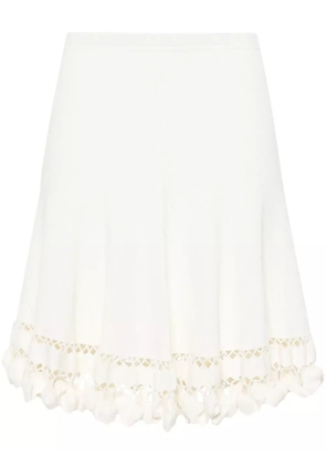 Ulla Johnson Danica ribbed-knit short skirt - White