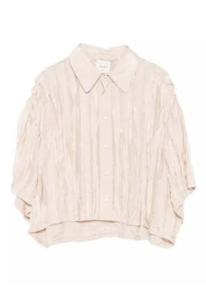 Alysi origami-pleated shirt - Neutrals