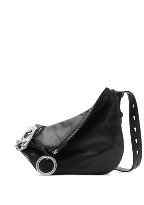 Burberry small Knight leather shoulder bag - Black