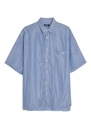 Comme des Garçons Homme striped button-up shirt - Blue