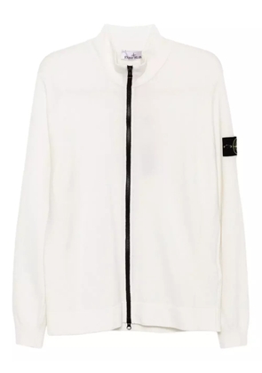 Stone Island logo-patch cardigan - Neutrals