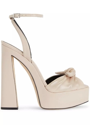 Giuseppe Zanotti Gabriiela leather platform sandals - Neutrals