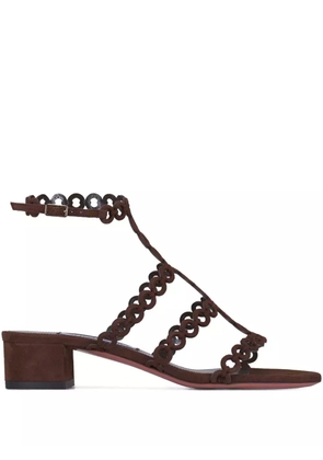 Aquazzura 35mm Infinity Chain sandals - Brown