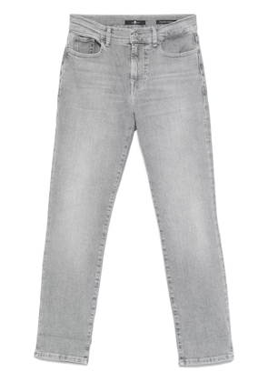 7 For All Mankind mid-rise skinny jeans - Grey