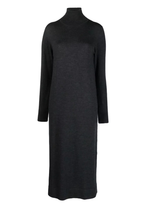 P.A.R.O.S.H. roll-neck long-sleeved dress - Grey
