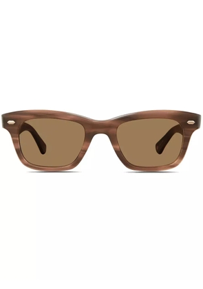 Garrett Leight square-frame sunglasses - Brown