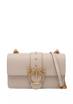 PINKO logo-embellished flap shoulder bag - Neutrals