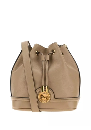 Chloé Cappuccino leather drawstring bucket bag - Neutrals