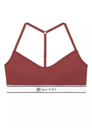 Sporty & Rich Runner Script bralette - Brown