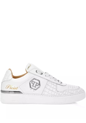 Philipp Plein logo-plaque sneakers - White