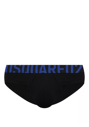 DSQUARED2 logo-waistband briefs - Black