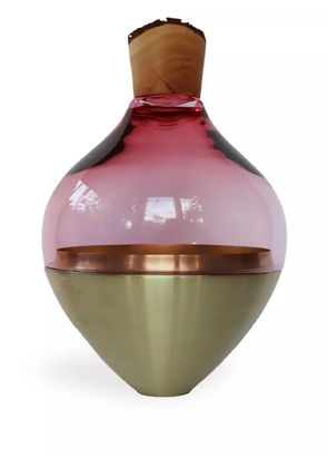 Utopia & Utility Rose India 2 geometric-body vase (38cm) - Pink