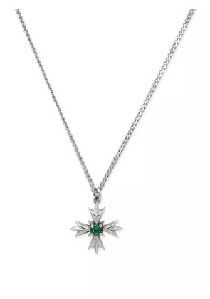 Emanuele Bicocchi Crest Crystal necklace - Silver