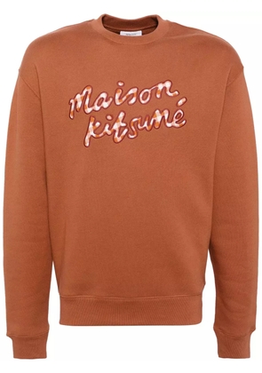 Maison Kitsuné Handwriting Gingham sweatshirt - Neutrals
