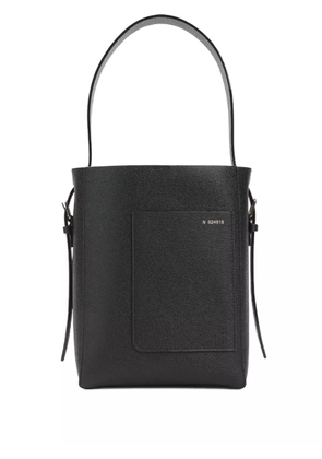 Valextra leather bucket bag - Black
