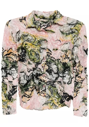 JNBY graphic-print blouse - Pink