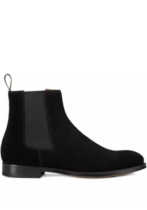 Doucal's suede elastic-sided boots - Black