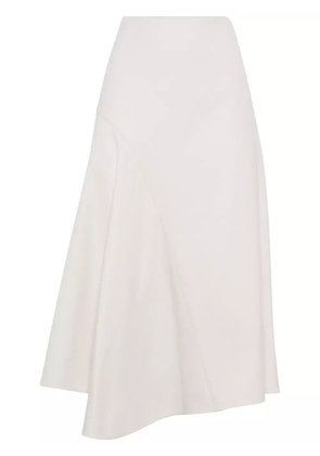 Brunello Cucinelli asymmetric A-line midi skirt - Neutrals