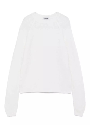 base raglan-sleeve sweatshirt - White