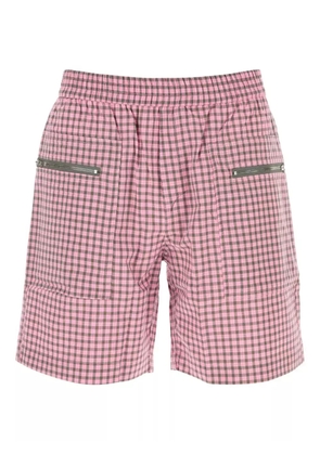 Gimaguas check-pattern shorts - Pink