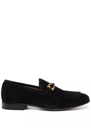 Ferragamo Lester slip-on suede loafers - Black