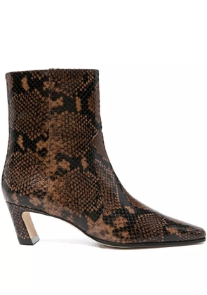 Stuart Weitzman Stassi embossed ankle boots - Brown