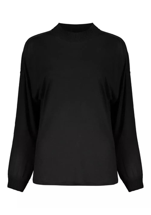 Herno relaxed-fit long-sleeve sweater - Black