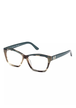 GUESS EYEWEAR tortoiseshell-effect glasses - Blue