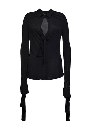 MSGM tied shirt - Black