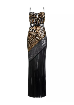 Roberto Cavalli leopard-print maxi dress - Brown
