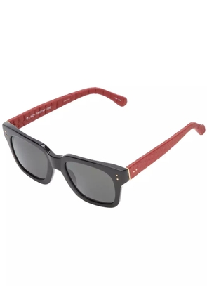 Linda Farrow squared bi-colour sunglasses - Black