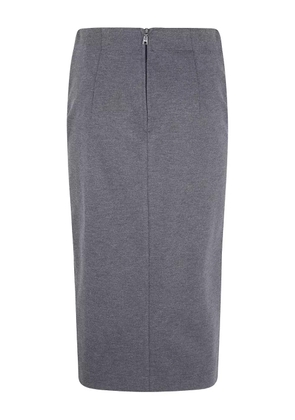 Seventy zip-pockets straight skirt - Grey