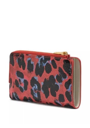Bimba y Lola leopard-print zip wallet - Red