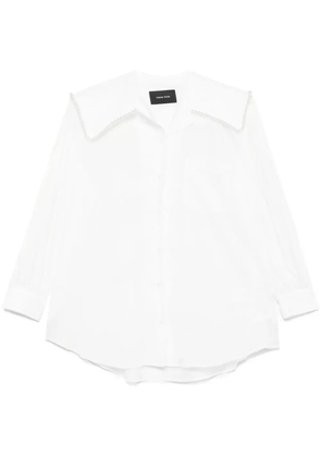 Simone Rocha sailor-collar puff-sleeves shirt - White