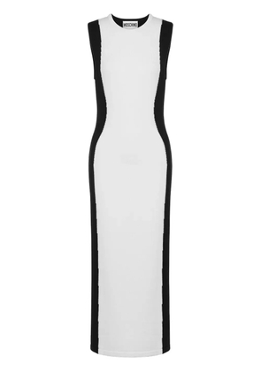 Moschino two-tone virgin wool dress - White