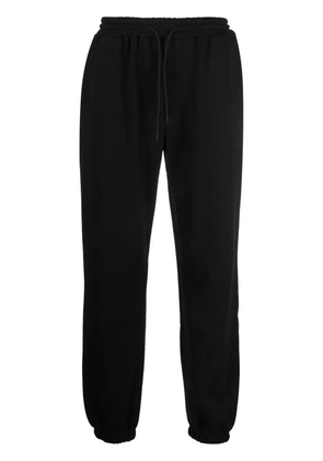 MSGM logo-print cotton track pants - Black