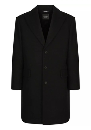 Dolce & Gabbana single-breasted wool coat - Black