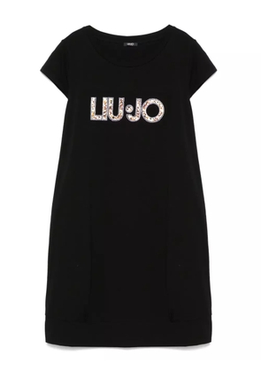 LIU JO logo-embellished mini dress - Black